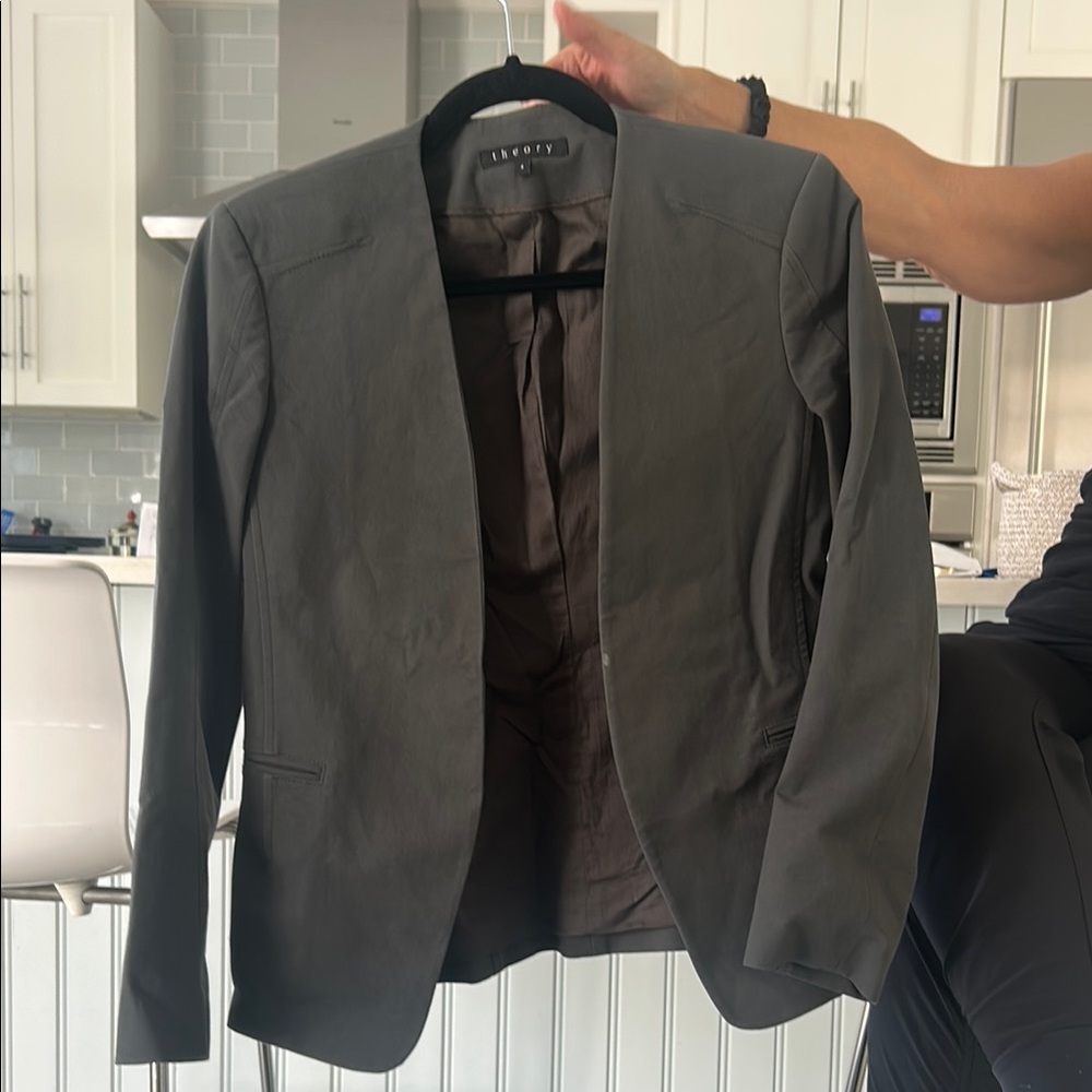 Theory Women's Gray Blazer